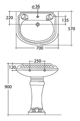 Раковина Cezares King Palace