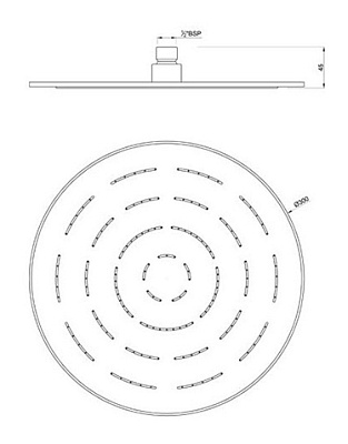 Верхний душ Jaquar Maze OHS-CHR-1633