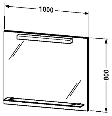 Зеркало Duravit X-large 100 венге