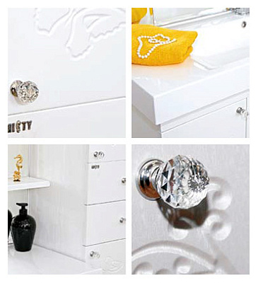 Мебель для ванной Misty Вирджиния Бабочка 105 белая