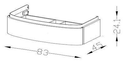 Тумба с раковиной Jacob Delafon Presquile 100 белый бриллиант