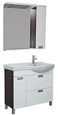 Тумба с раковиной Aquanet Сити 90 венге R