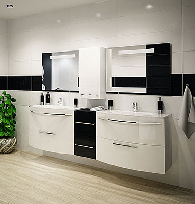 Тумба с раковиной De Aqua Лонг 90