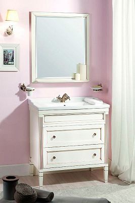 Зеркало Caprigo Альбион 80/100 BIANCO Antico
