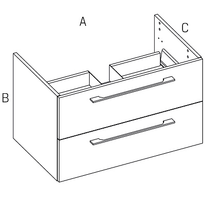 Тумба под раковину New Trendy One 90