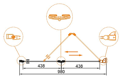 Душевая дверь в нишу Cezares Elena BS 12 100 C Cr