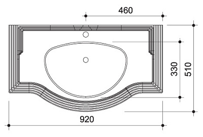Тумба с раковиной Caprigo Фреско 90 BIANCO alluminio