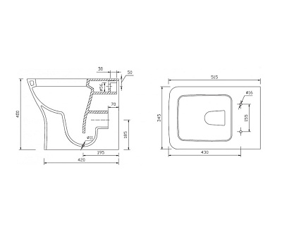 Крышка-сиденье BelBagno Alba BB125SC