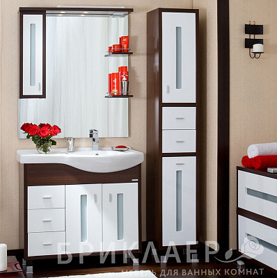 Зеркало-шкаф Бриклаер Бали 90 L