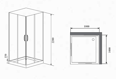Душевая кабина Timo Nura H-516