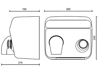Сушилка для рук Nofer Cyclon 01100.S