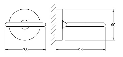 Держатель для стаканов Ellux Elegance ELE 006