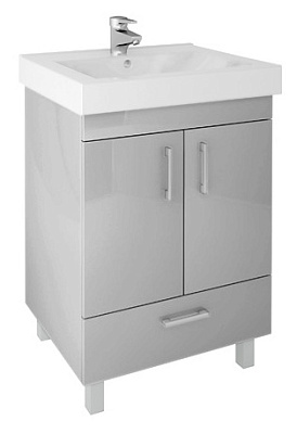 Тумба с раковиной Cezar Unicus 60 цветная нижний ящик