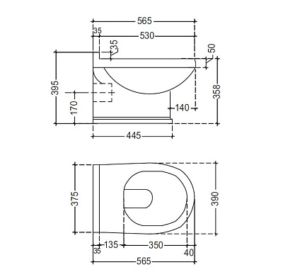 Унитаз Jaquar Queen's QNS-WHT-7951