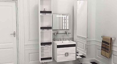 Тумба с раковиной De Aqua Варио 60 подвесная