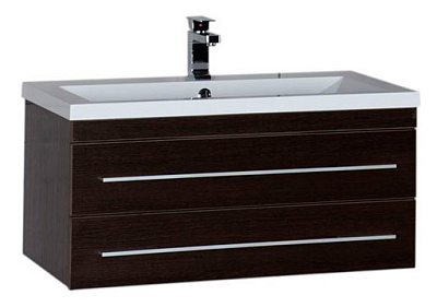 Тумба с раковиной Aquanet Нота 90 венге