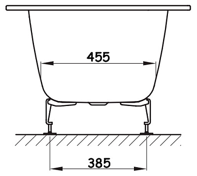 Стальная ванна Bette One 3312 PLUS
