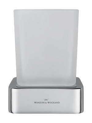 Стакан для зубных щеток с держателем WONZON & WOGHAND LOTTE, Хром WW-8321