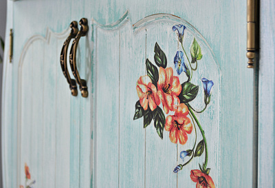 Тумба с раковиной Атолл Ривьера heaven (небесно-голубая)