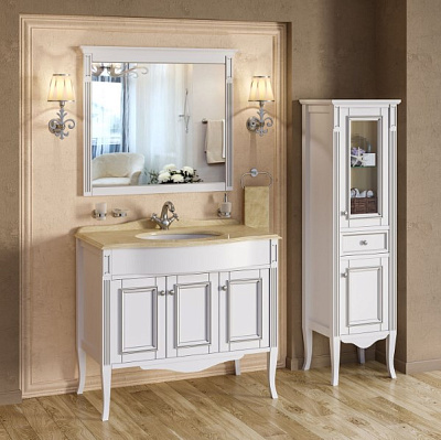 Зеркало Timo Aura 80 M bianco/silver