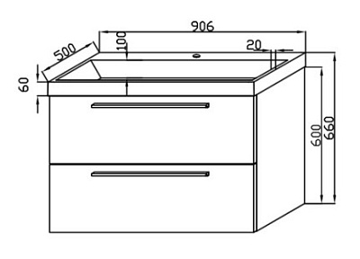 Тумба Kolpa San Тумба Jolie OJ90 WH/WH