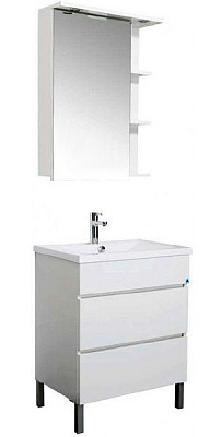 Тумба с раковиной Aquanet Лаконика 65