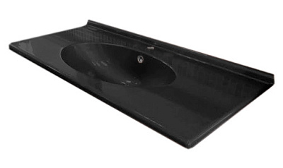 Тумба с раковиной Misty Флоренция бело-черный