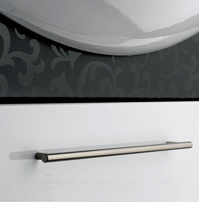 Тумба с раковиной Dreja Ornament 75 декор черный