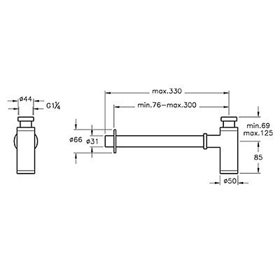 Сифон для раковины VitrA Sifon A45123
