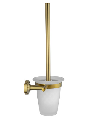 Туалетный ершик в комплекте WONZON & WOGHAND SIMPLE, Брашированное золото WW-6529-BG