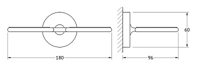 Держатель для стаканов Ellux Elegance ELE 007
