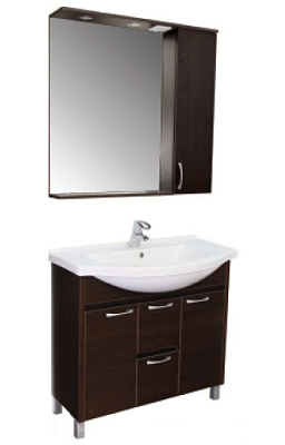 Тумба с раковиной Aquanet Донна 100 венге