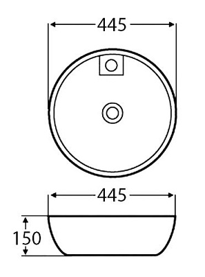 Раковина BelBagno BB3218 накладная