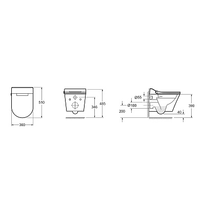 Умный подвесной унитаз Lavinia Boho Smart V-Clean 335901RS
