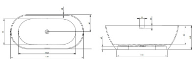 Ванна из литьевого мрамора RIHO Bilbao 170