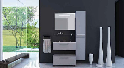 Шкаф-пенал De Aqua Тока 1S L с б/к