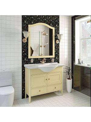 Тумба с раковиной Timo Aurora 105 M-VR vanilla