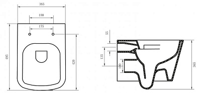 Унитаз подвесной BelBagno Albano