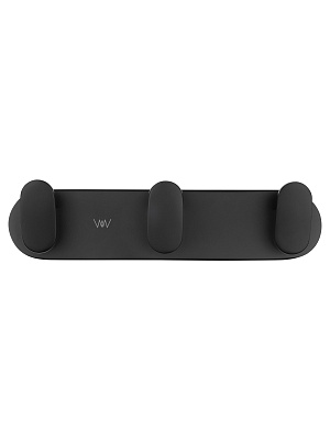 Вешалка с 3 крючками для ванной WONZON & WOGHAND CARBON, Черный WW-7735