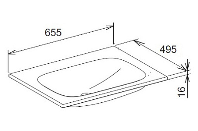 Тумба с раковиной Keuco Royal Universe белая матовая 65 см