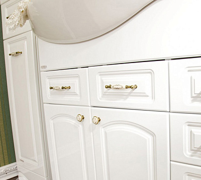 Тумба с раковиной Бриклаер Анна 90 белая L