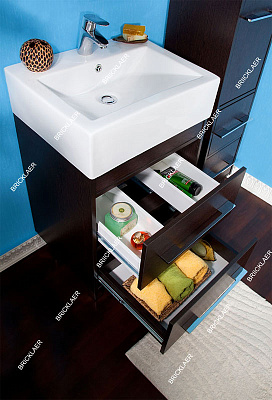 Тумба с раковиной Бриклаер Чили 55 венге