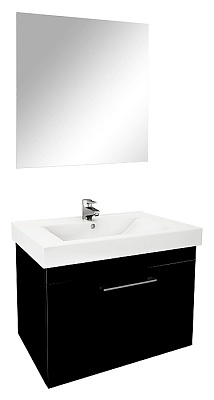 Тумба с раковиной Cezar Solus Atis 60 черная