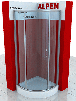 Душевая шторка ALPEN A370-100-MG