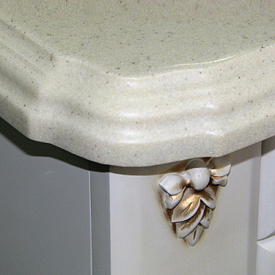 Мебель для ванной Атолл Верона 85 дорато К витрина