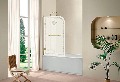 Шторка для ванны Cezares RETRO-V-1-80/145-PP-G-L