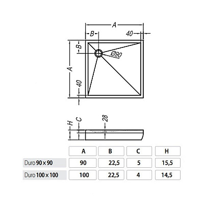 Панель для поддона Kolpa San Duro 90x90