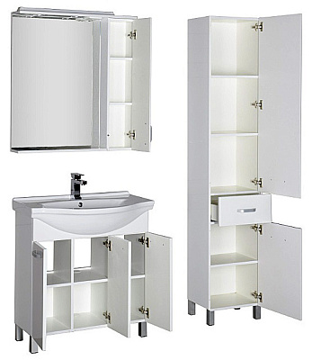 Мебель для ванной Aquanet Глория 80 белая