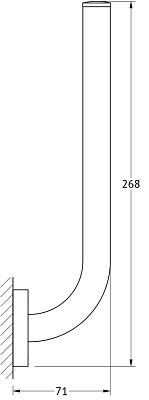 Держатель для запасных рулонов Ellux Avantgarde AVA 064