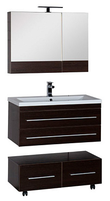 Тумба Aquanet Нота 90 подкатная венге